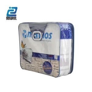 Blanket quilt bedding Zipper PVC Plastic Packing Bag
