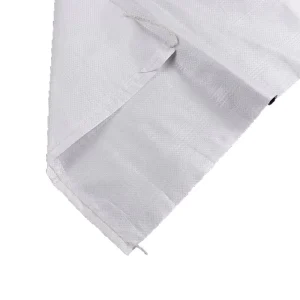Bright White Plastic Woven Bags Printed Grain Feed Packaging Snake Skin Packing Bags for Food Use Manufacturer Direct