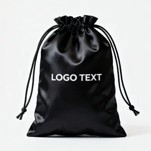 Bulk Customizable Dustproof Satin Drawstring Pouches Eco Friendly Water Resistant Silk Screen Logo Jewelry Storage Dust Bags