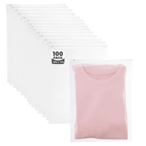 CPE Matte Frosted Clothes Private Items Packaging Zipper Bags Storage Plastic Shipping Sealed Reusable Pouches