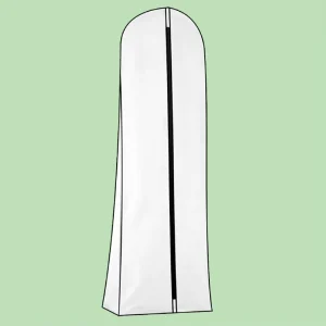 Cangnan Perfect Logo Printed Dress Garment Bags Dustproof Wedding Packaging Package
