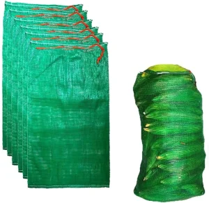 China High Quality 20kg 30kg 50kg Fresh Potato Onion Pepper Cabbage Disposable Mesh Bag Fruit Mesh Bags Onion Potato Mesh Bags