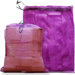 China High Quality Potato Corn Agricultural Products Empty Purple Mesh Bag Drawstring Design