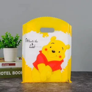 China Manufacturer Custom Printed Food Packaging Bags Pe Plastic Elegant Shopping Carry Bag