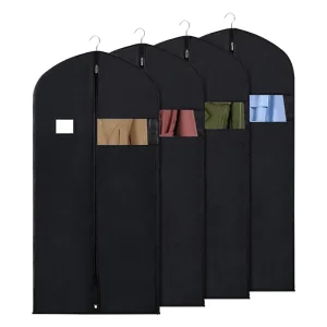 Chinese Factory Waterproof Folding Bulk Garment Bag Wedding Gown Coat Dress Packaging Suit Garment Bag