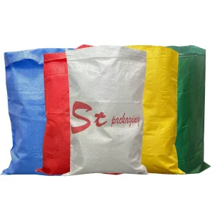 Chinese factories PP woven bags 50kg rice corn flour wheat heat seal plastic bag polypropylene woven sack for grain