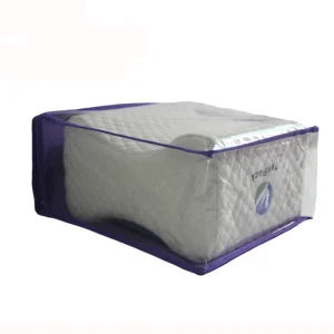Clear PE Polyethylene Zipper Blanket Packaging Bag Transparent Non Woven Quilt Bag with Handle