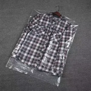 Clear PP Bag with Flat Mouth Breathable Dust Cover for Dry Cleaning Laundry Store Suit Coat Dress Home Storage