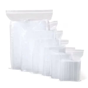 Clear Reclosable Recycle Food Grade Custom Made LDPE Grip Seal Bag Zip Lock Bag