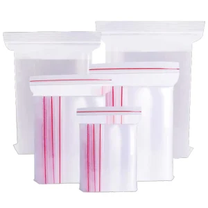 Clear Transparent PE Ziplock Bags Moisture Proof Gravure Printing for Packaging Plastic Packaging Bags