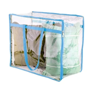 Clear Vinyl Pvc Plastic fitted sheets and bedspread bedding packaging bags