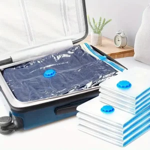 Clothes Bedding Closet Organizer Space Saver Reusable Vacuum Compressed Storage Bag Foldable Square Modern Folding Household