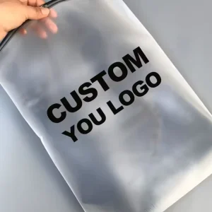 Clothes Packaging Custom Packaging Ldpe PVC Cosmetic Clear Logo Frosted Pouch Zip Ziplock Plastic Bags for Clothing