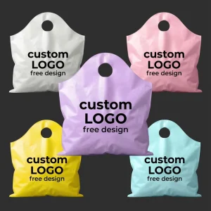 Clothing Packaging Bags Custom Logo Packaging Bags Waterproof Plastic Bag Tote Bag Plastic Bags for Business Shopping Bag