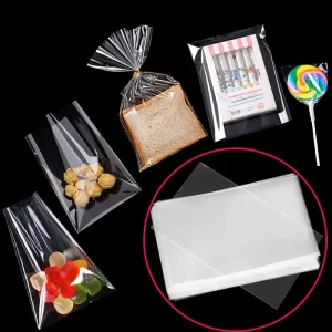Colorful BOPP Plastic Drawstring Mesh Bag Food Carton Flat Pocket Gravure Printing Moisture Proof Customized Size Chewing Gum