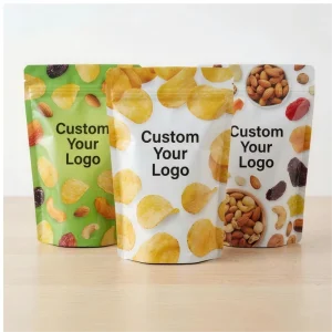 Colorful Custom Printed Laminated Stand-Up Ziplock Pouch Aluminum Foil Laminated Plastic Food Packaging Bag