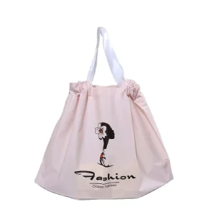 Colorful Customized Drawstring Bag With Printing logo Plastic Jewelry Packing Bag