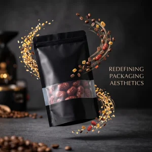 Colorful Self sealing Bag Food Packaging Bag with Window Opening Self standing Bag Aluminum Foil sealed Bag Customization