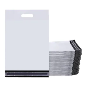 Compostable Lightweight Poly Parcel Pouches Self Sealing Apparel Packaging Mailer Bags Custom Design Pink Mailing Courier Bags
