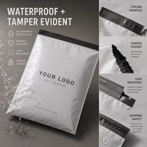 Compostable Poly Mailer Bags Eco Friendly Custom Logo Shipping Packaging for Sustainable Ecommerce Clothing Retail Brands