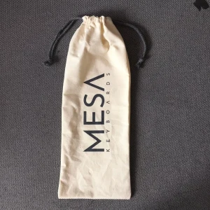 Cotton Canvas Breathable Dust Proof Drawstring Storage Pouch Bag for Keyboards