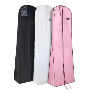 Cover Wedding Long Dress Bridal Gown Non Woven Garment Bags for Evening Dress With Custom Logo