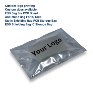 Custom 100x150mm PVC ESD Shielding Zip Lock Bag For Hard Disk Drive Packaging Antistatic Screen Printing