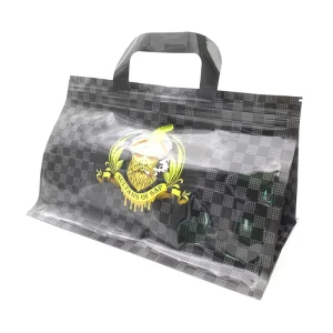 Custom 3.5 My Logo Exotic Printed Window Plastic Exit Packaging Smellproof Window Shape Blank Special Shaped Mylar Bag