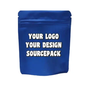 Custom 3.5G PE Stand Up Pouch For Sugar Food Packaging Recyclable Sealed With Hand Length Handle Model 002