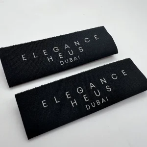 Custom 3D Silicone Embossed Label Woven Label With Brand Name Logo Clothing Label for Shirt Dress Bag