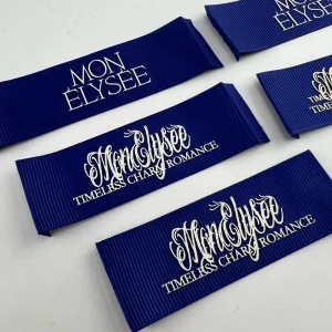 Custom 3D Stereo Silicone Clothing Labels Collar Labels With Brand Name for Shirts Pants Dresses Bags