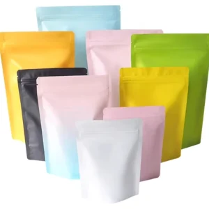 Custom Aluminum Foil Laminated Plastic Packaging Smell Proof Bags Small Zipper Tea Package Bag