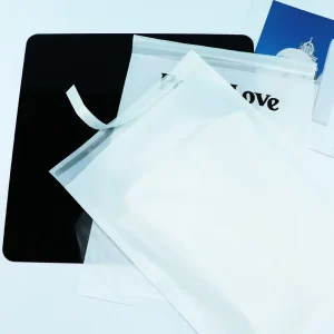 Custom Biodegradable Glassine Paper Bag for Apparel Packaging Eco Friendly Recyclable Translucent Pouches for Fashion Clothing
