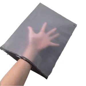 Custom Black Frosted EVA Plastic Pouch Zipper Poly Packaging Bag for Clothes Heat Seal You Logo Low MOQ 100pcs