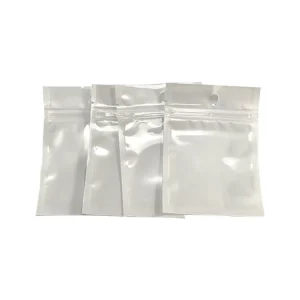 Custom Brand Logo Gravure Printing Pearlescent Film Package Bags for Jewelry Earrings Gemstone Mobile Phone Case