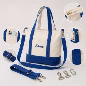 Custom Canvas Cotton Tote Bag with Reinforced Bottom Custom Logo Shopping Bag for Retail Brand Gift Promotion OEM ODM Supply