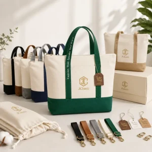 Custom Canvas Tote Bag Cotton Shopping Bag with Logo Printing for Brand Promotion Campus Gift OEM ODM Supply Factory