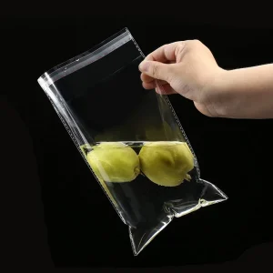 Custom Cellophane Polybag Packaging Clear Plastic OPP Poly Bag with Suffocation Warnings Bags for Packaging Clothing T Shirts