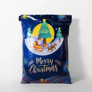 Custom Christmas Clothing Packaging Mailing Bags Small Business Packing Supplies Shipping Poly Mailer Postage Bags Polymailer