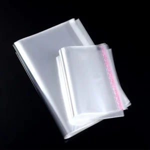 Custom Clear OPP Self Adhesive Plastic Poly Bags Transparent Garment Packaging Bags for Clothing Apparel Packing
