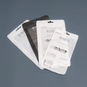 Custom Clear PET Plastic Mobile Phone Case 3C Packaging Laminated Bags Low MOQ Secure Earphone and Projector Use