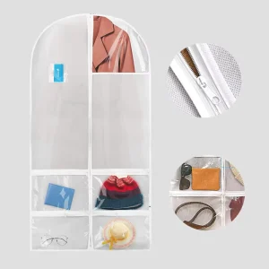 Custom Coat Cover Clear Garment Suit Bag Dance Dress Cover Costume Bag Transparent Garment Packaging Bag Custom Logo