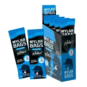 Custom Color Mylar Stand Up Pouch Zipper Bag Laminated Chewing Gum Packaging Box