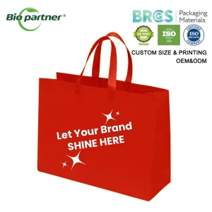 Custom Color Size Biodegradable Recyclable Non-Woven Travel Foldable Promotional Tote Bag Packaging Pouch
