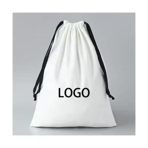 Custom Cotton Drawstring Bag Shoe Dust Pouch for Packaging