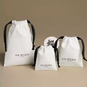 Custom Cotton Drawstring Bag with Your Own Logo Gift Drawstring Bag for Gift Purposes Promotion