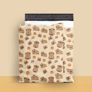 Custom Cute Capybara Pattern Custom Poly Mailer Full Printed Packaging Bag Garment Underwear Shipping Mailing Bag