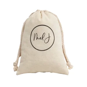 Custom Design Drawstring Bags for Packing Small Cotton Bag Double Strings
