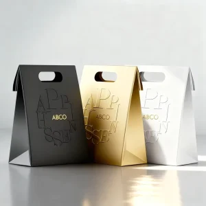 Custom Design Eco Friendly Luxury Black Kraft Paper Bag Offset Printing for Shopping Gift Packaging Clothes Candles Custom Logo
