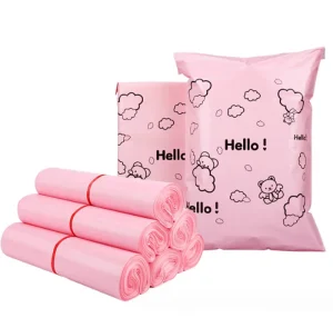 Custom Design Eco friendly Pink Co ex Ldpe Poly Mailers Shipping Envelopes Mailing Bag for Clothing